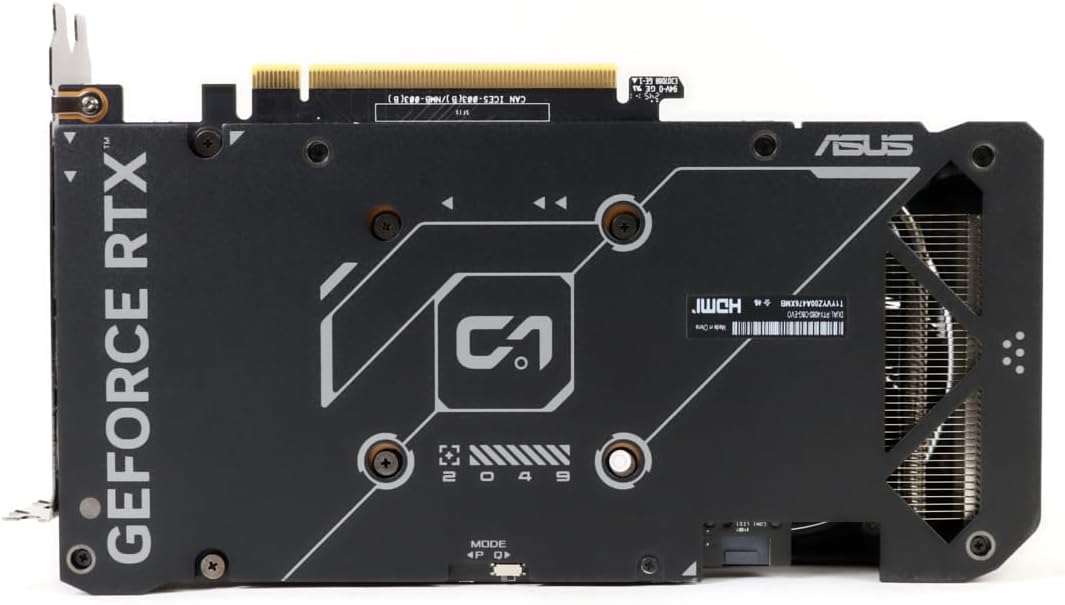 ASUS Dual GeForce RTX™ 4060 V2 OC Edition (PCIe 4.0, 8GB GDDR6, DLSS 3, HDMI 2.1a, DisplayPort 1.4a, 2-Slot Design, Axial-tech Fan Design, 0dB Technology, and More) (Renewed)