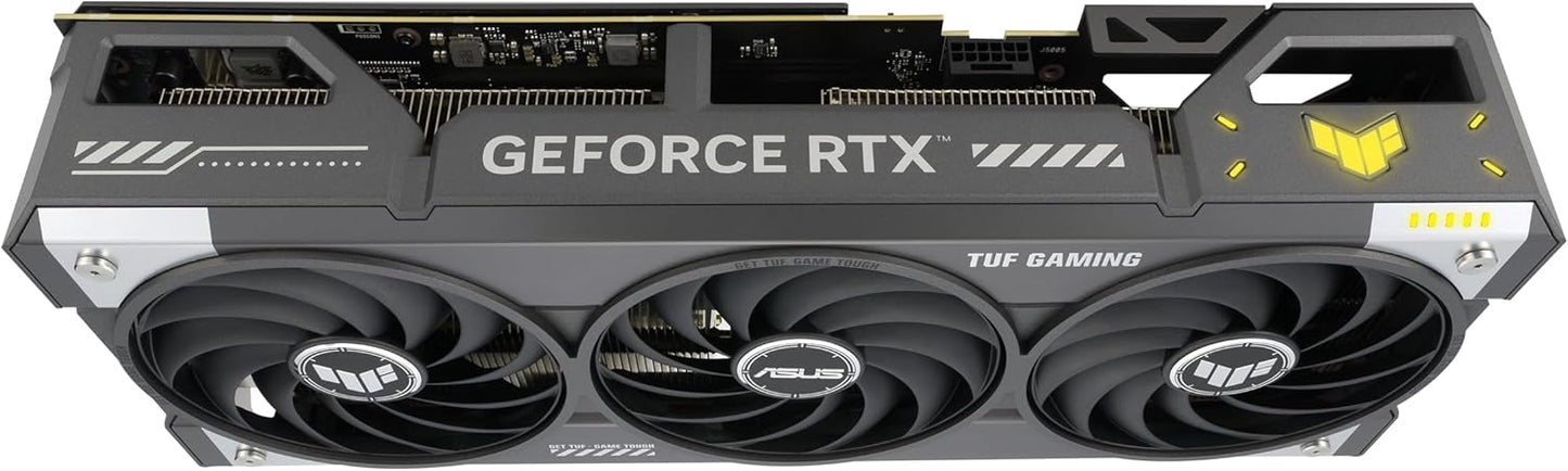 ASUS TUF GeForce RTX™ 5070 Ti 16GB GDDR7 OC Edition Graphics Card, NVIDIA, Desktop (PCIe® 5.0, HDMI®/DP 2.1, 3.125-Slot, Military-Grade Components, Protective PCB Coating, Axial-tech Fans)
