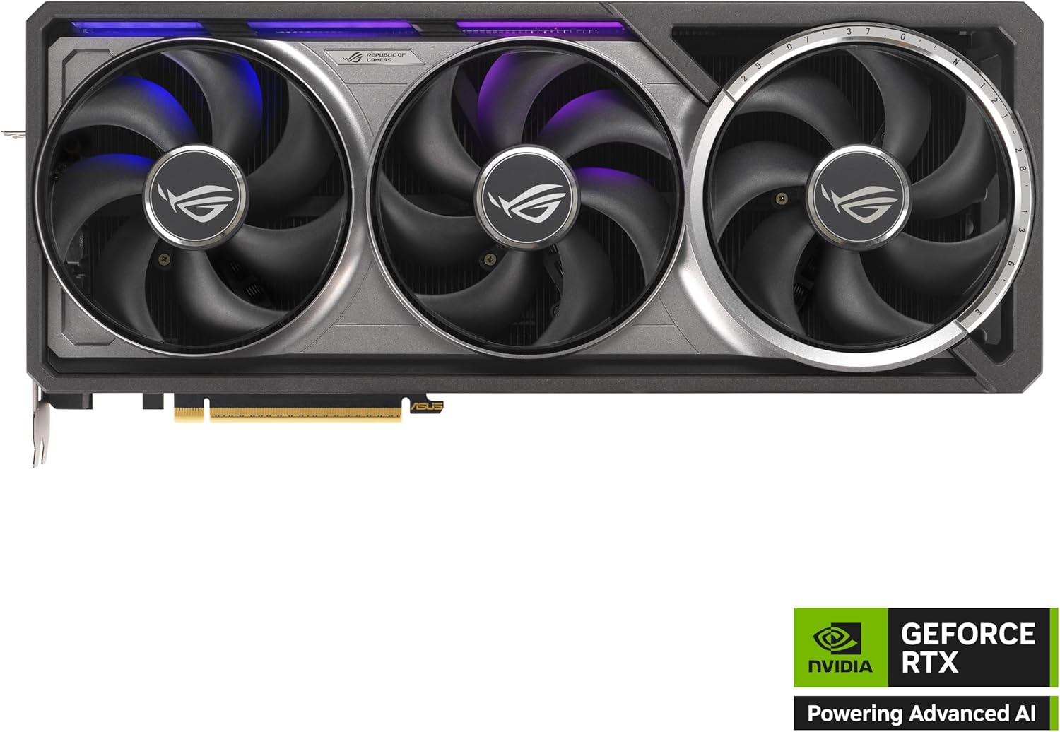 ASUS ROG Astral GeForce RTX™ 5080 OC Edition Graphics Card, NVIDIA (PCIe® 5.0, 16GB GDDR7, HDMI®/DP 2.1, 3.8-Slot, 4-Fan Design, Axial-tech Fans, Patented Vapor Chamber, Phase-Change GPU Thermal Pad)