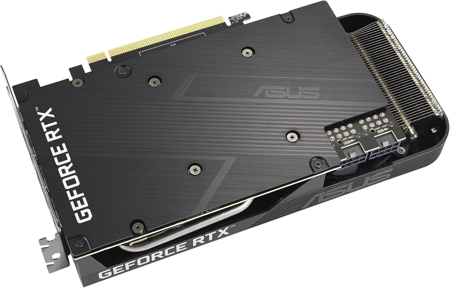 ASUS Dual NVIDIA GeForce RTX 3060 Ti OC Edition Graphics Card (PCIe 4.0, 8GB GDDR6X Memory, HDMI 2.1, DisplayPort 1.4a, 2-Slot Design, Axial-tech Fan Design, 0dB Technology, and More) (Renewed)