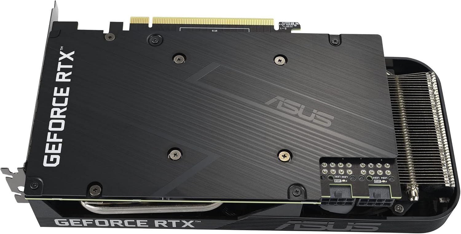 ASUS Dual NVIDIA GeForce RTX 3060 Ti OC Edition Graphics Card (PCIe 4.0, 8GB GDDR6X Memory, HDMI 2.1, DisplayPort 1.4a, 2-Slot Design, Axial-tech Fan Design, 0dB Technology, and More) (Renewed)