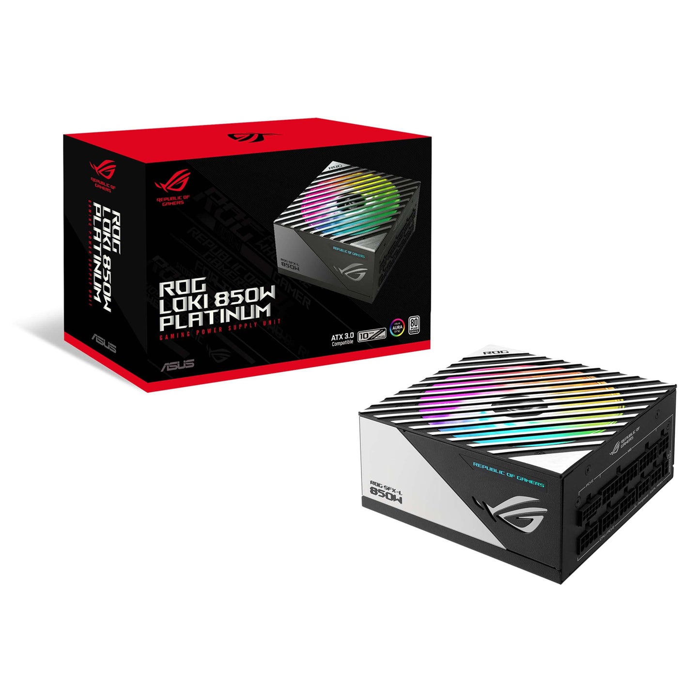 ASUS ROG Loki SFX-L 1200W Titanium PSU (Fully Modular Power Supply, 80+ Titanium, 120mm PWM ARGB Fan, Aura Sync, ATX 3.0 Compatible, PCIe 5.0 Ready, 10 Year Warranty)