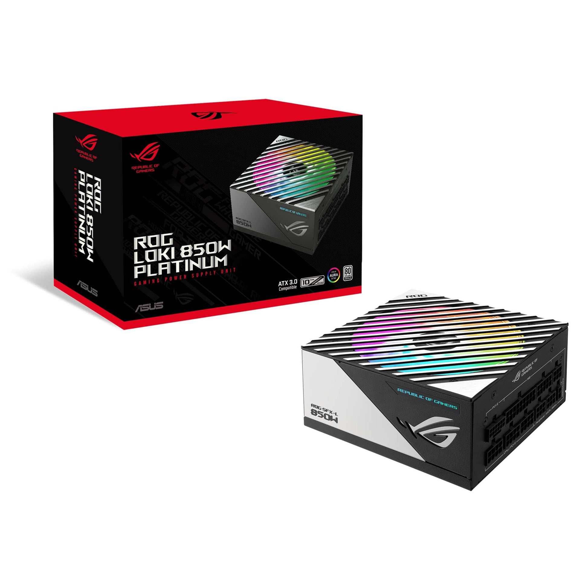 ASUS ROG Loki SFX-L 1200W Titanium PSU (Fully Modular Power Supply, 80+ Titanium, 120mm PWM ARGB Fan, Aura Sync, ATX 3.0 Compatible, PCIe 5.0 Ready, 10 Year Warranty)