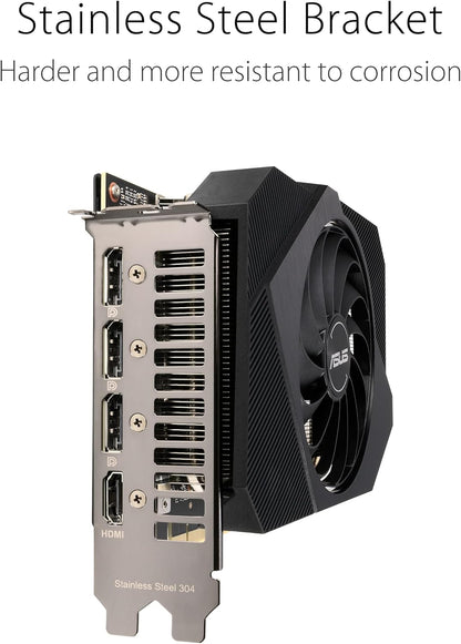 ASUS Phoenix NVIDIA GeForce RTX 3060 V2 Gaming Graphics Card- PCIe 4.0, 12GB GDDR6, HDMI, DisplayPort 1.4a, Axial-tech Fan Design, Protective Backplate, Dual ball fan bearings, Auto-Extreme (Renewed)