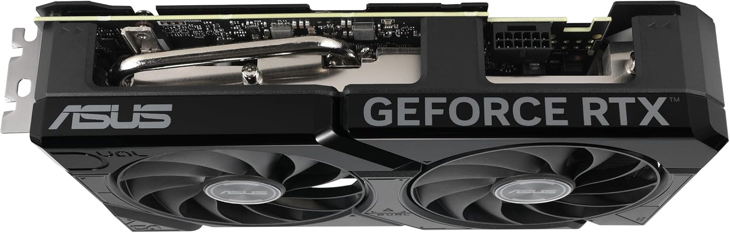 ASUS Dual GeForce RTX™ 4070 Super EVO OC Edition 12GB GDDR6X (PCIe 4.0, 12GB GDDR6X, DLSS 3, HDMI 2.1a, DisplayPort 1.4a, 2.5-Slot Design, Axial-tech Fan Design, 0dB Technology, and More)