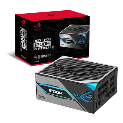 ASUS ROG Loki SFX-L 1200W Titanium PSU (Fully Modular Power Supply, 80+ Titanium, 120mm PWM ARGB Fan, Aura Sync, ATX 3.0 Compatible, PCIe 5.0 Ready, 10 Year Warranty)