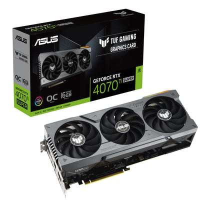 ASUS TUF GeForce RTX™ 5070 Ti 16GB GDDR7 OC Edition Graphics Card, NVIDIA, Desktop (PCIe® 5.0, HDMI®/DP 2.1, 3.125-Slot, Military-Grade Components, Protective PCB Coating, Axial-tech Fans)