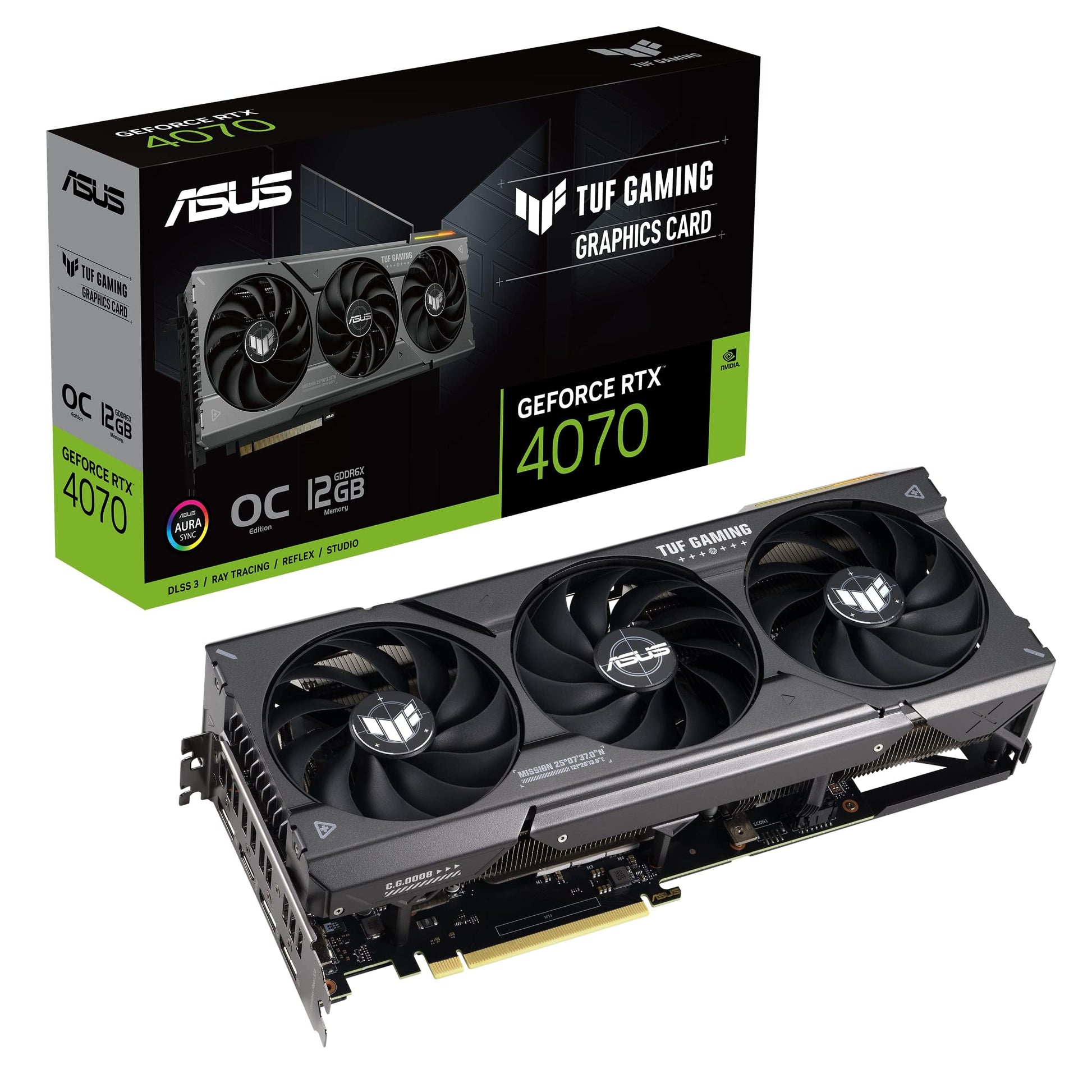 ASUS Dual GeForce RTX™ 4070 Super EVO OC Edition 12GB GDDR6X (PCIe 4.0, 12GB GDDR6X, DLSS 3, HDMI 2.1a, DisplayPort 1.4a, 2.5-Slot Design, Axial-tech Fan Design, 0dB Technology, and More)
