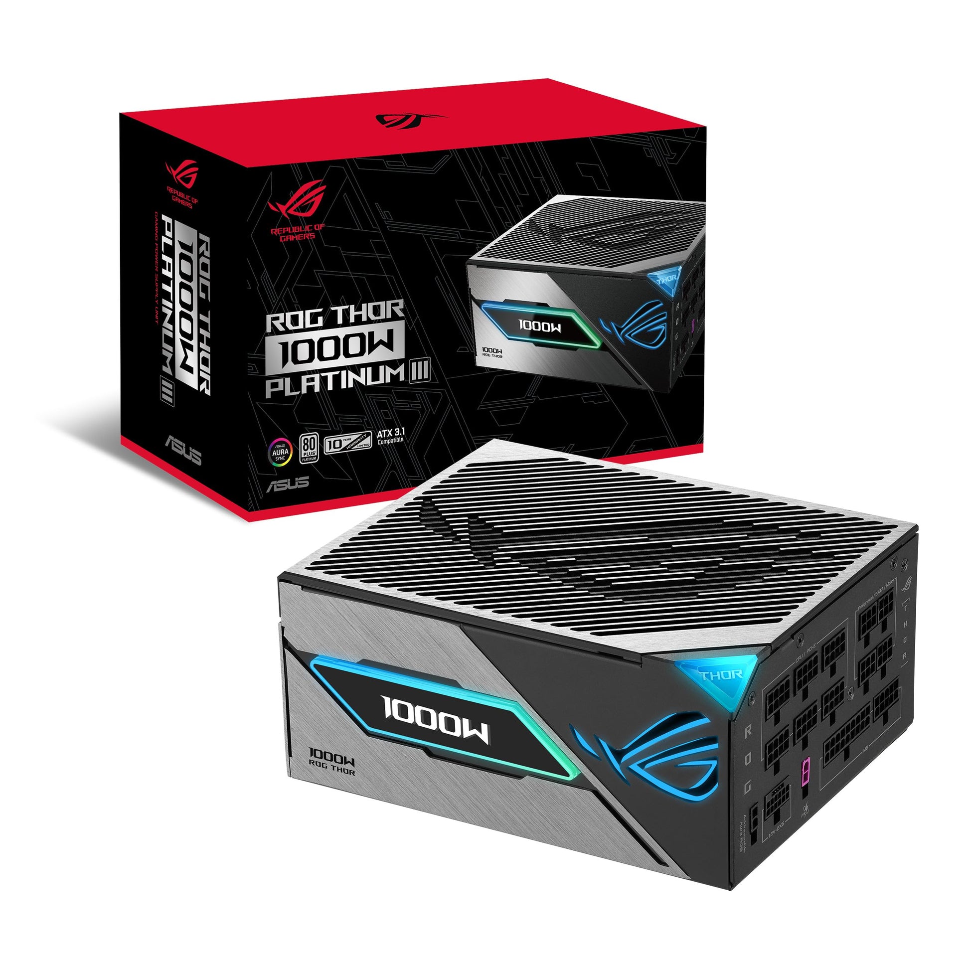 ASUS ROG Loki SFX-L 1200W Titanium PSU (Fully Modular Power Supply, 80+ Titanium, 120mm PWM ARGB Fan, Aura Sync, ATX 3.0 Compatible, PCIe 5.0 Ready, 10 Year Warranty)