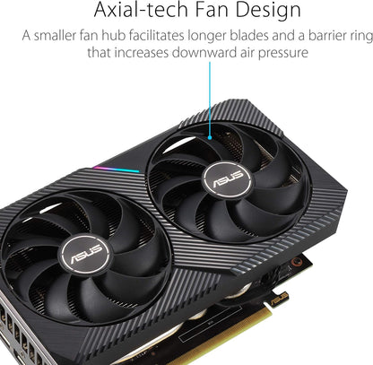 Asus Dual GeForce RTX™ 3060 OC Edition 8GB GDDR6 (PCIe 4.0, 8GB GDDR6, HDMI 2.1, DisplayPort 1.4a) (Renewed)