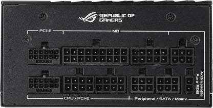ASUS ROG Loki SFX-L 1200W Titanium PSU (Fully Modular Power Supply, 80+ Titanium, 120mm PWM ARGB Fan, Aura Sync, ATX 3.0 Compatible, PCIe 5.0 Ready, 10 Year Warranty)