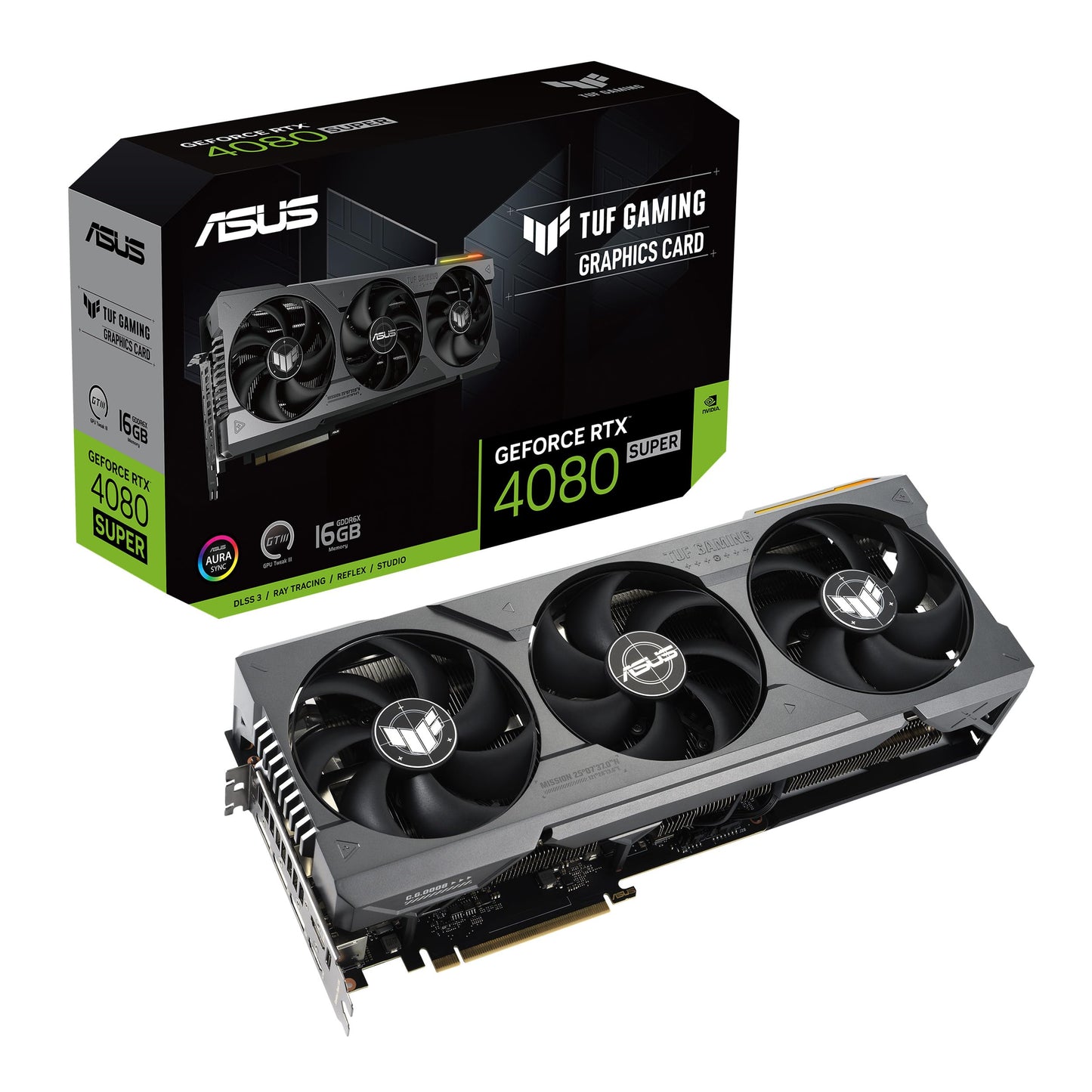 ASUS ROG Astral GeForce RTX™ 5080 OC Edition Graphics Card, NVIDIA (PCIe® 5.0, 16GB GDDR7, HDMI®/DP 2.1, 3.8-Slot, 4-Fan Design, Axial-tech Fans, Patented Vapor Chamber, Phase-Change GPU Thermal Pad)