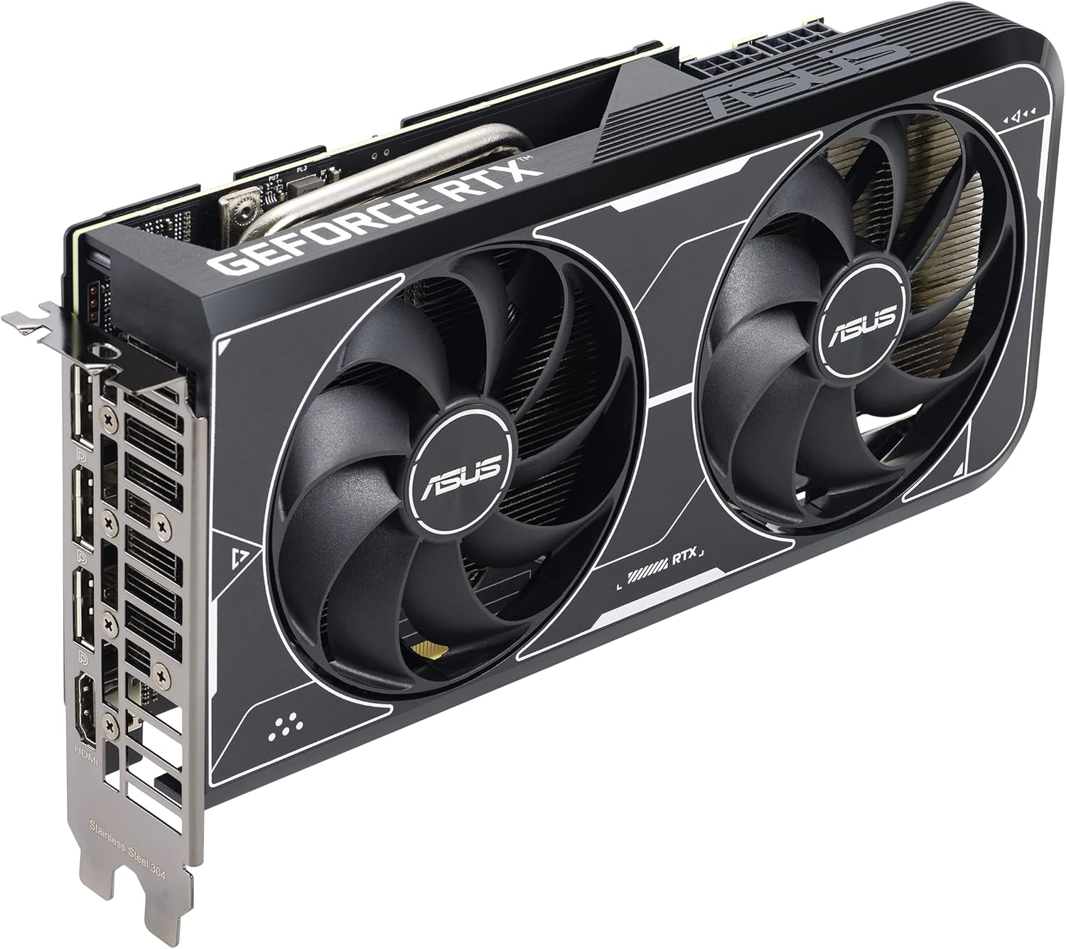 ASUS Dual NVIDIA GeForce RTX 3060 Ti OC Edition Graphics Card (PCIe 4.0, 8GB GDDR6X Memory, HDMI 2.1, DisplayPort 1.4a, 2-Slot Design, Axial-tech Fan Design, 0dB Technology, and More) (Renewed)